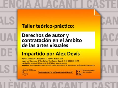 TALLER en Alicante: Contratación y derechos de autor